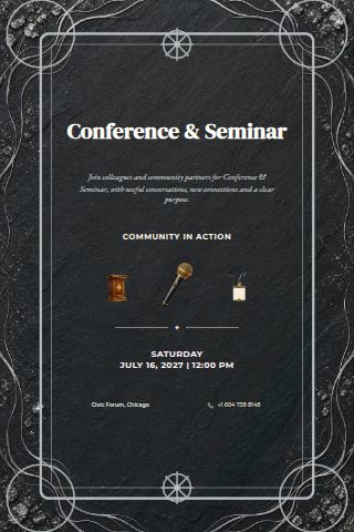 Conference & Seminar invitation preview