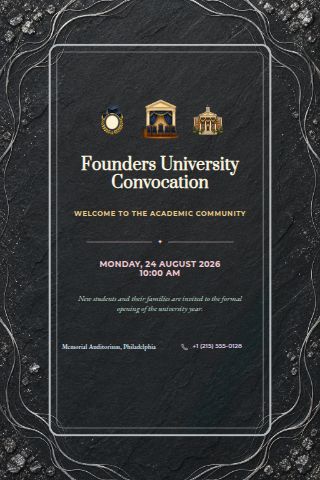 Convocation & Matriculation invitation preview
