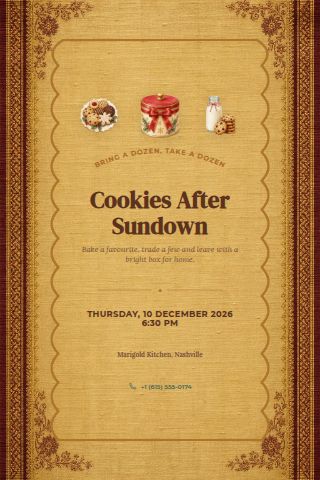 Cookie Swap invitation preview