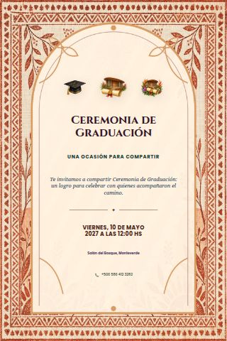 Graduation Ceremony invitation design