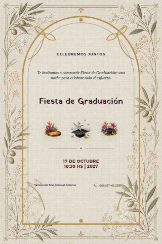 Graduation Party invitation design