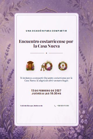 Costa Rican New Home Gathering invitation preview