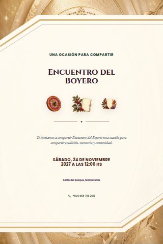 Oxcart Day Gathering invitation design