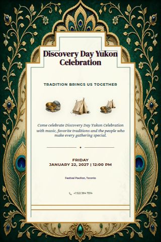 Discovery Day Yukon Celebration invitation preview