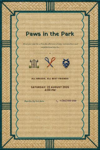 Dog Park & Breed Meetup invitation preview