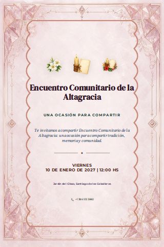 Dominican Altagracia Community Gathering invitation preview