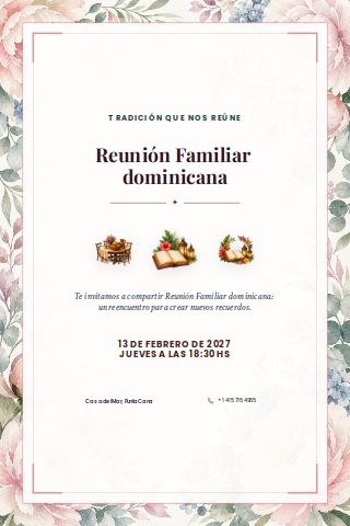 Dominican Family Reunion invitation preview