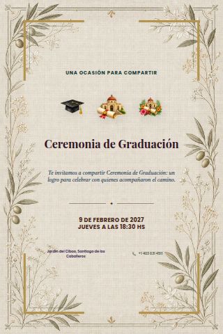Graduation Ceremony invitation design