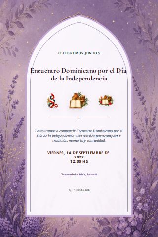 Dominican Independence Day Gathering invitation preview