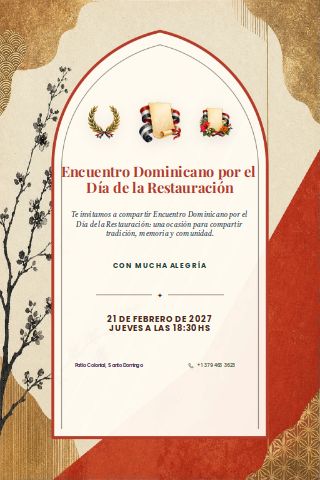 Dominican Restoration Day Gathering invitation preview