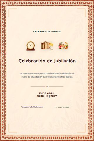 Retirement Celebration invitation design
