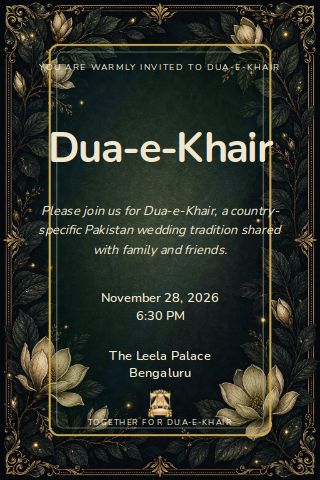 Dua-e-Khair invitation design preview