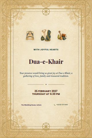 Dua-e-Khair invitation preview