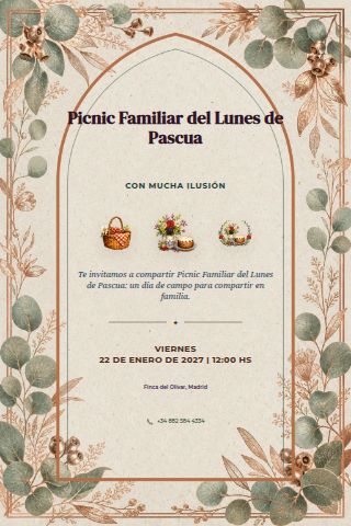 Easter Monday Family Picnic invitation preview