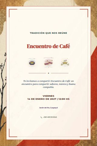 Coffee Gathering invitation design
