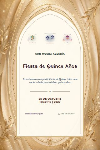 Fiesta de Quince invitation design