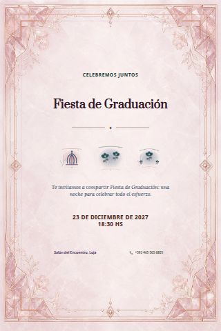 Graduation Party invitation design
