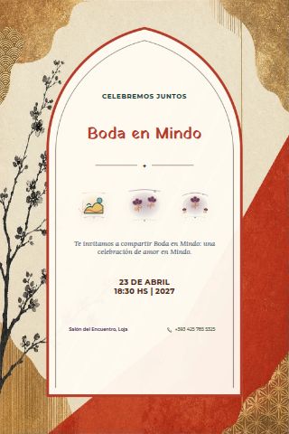 Mindo Cloud Forest Wedding invitation design