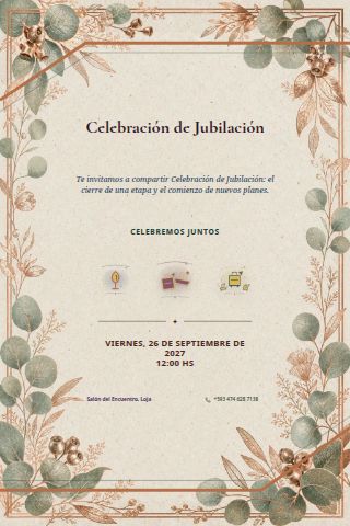Retirement Celebration invitation design