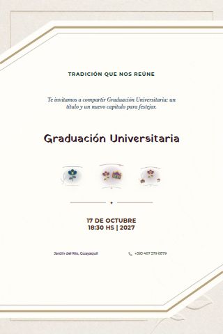 University Graduation invitation design
