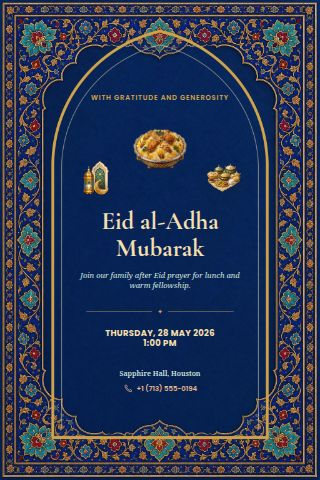 Eid al-Adha invitation preview