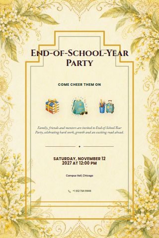 End-of-School-Year Party invitation preview