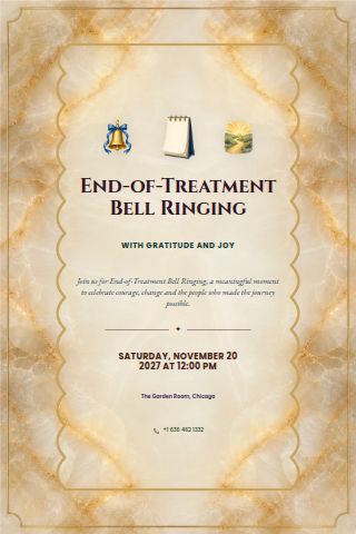 End-of-Treatment Bell Ringing invitation preview