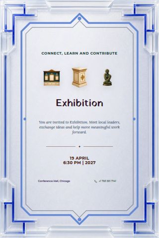 Exhibition invitation preview