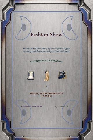 Fashion Show invitation preview