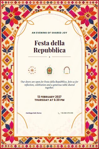 Festa della Repubblica invitation preview