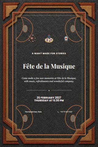 Fête de la Musique invitation preview
