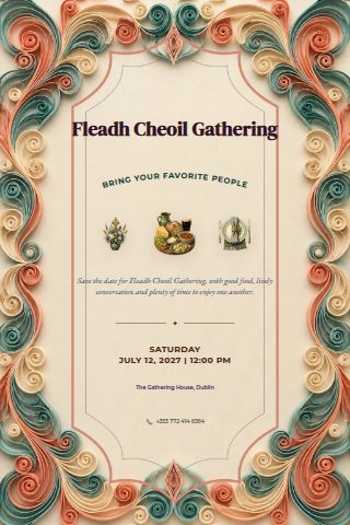 Fleadh Cheoil Gathering invitation preview
