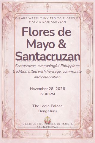 Flores de Mayo & Santacruzan invitation design preview