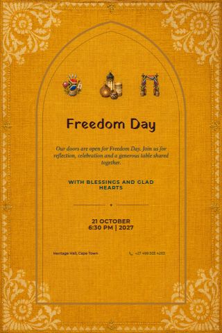 Freedom Day invitation preview