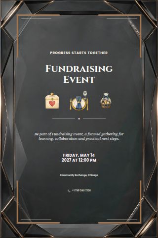 Fundraising Event invitation preview