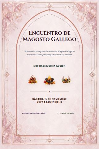 Galician Magosto Gathering invitation preview