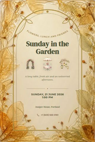 Garden Party invitation preview