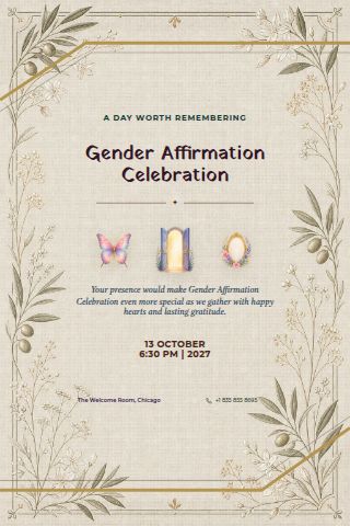Gender Affirmation Celebration invitation preview