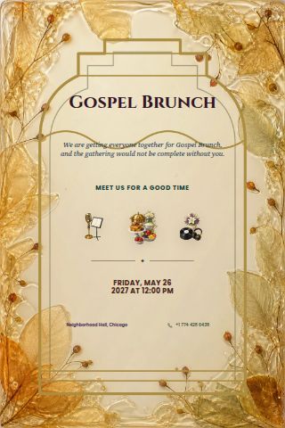 Gospel Brunch invitation preview