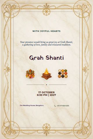Grah Shanti invitation preview