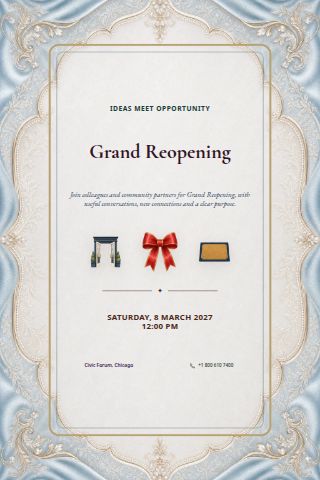 Grand Reopening invitation preview