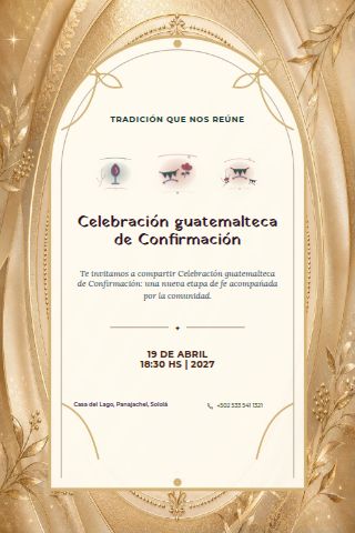 Guatemalan Confirmation Celebration invitation design preview