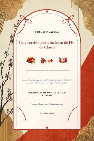 Guatemalan End-of-School Celebration invitation preview