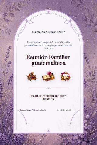 Guatemalan Family Reunion invitation preview