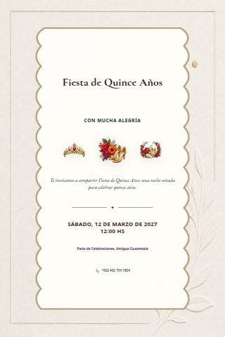 Fiesta de Quince invitation design preview