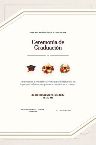 Graduation Ceremony invitation design preview