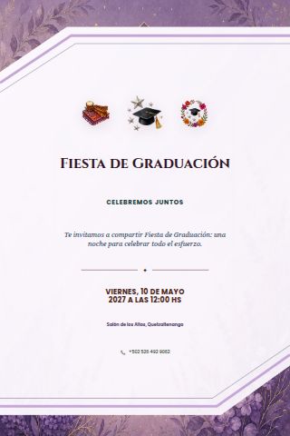 Graduation Party invitation design preview