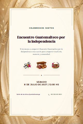 Guatemalan Independence Day Gathering invitation preview