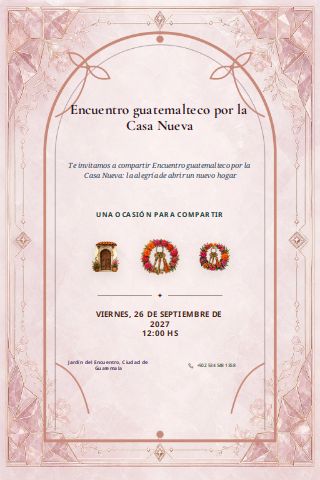 Guatemalan New Home Gathering invitation preview