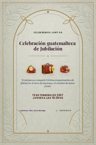 Guatemalan Retirement Celebration invitation preview